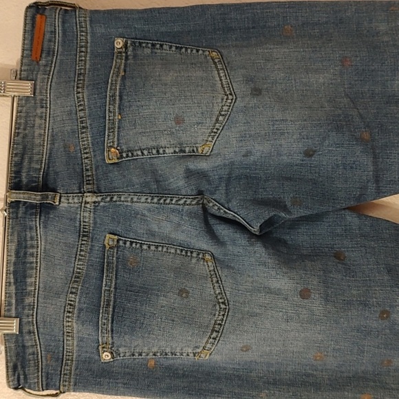 Pilcro and the Letterpress Polka Dot Distressed Jeans Size 20 - Picture 3 of 9